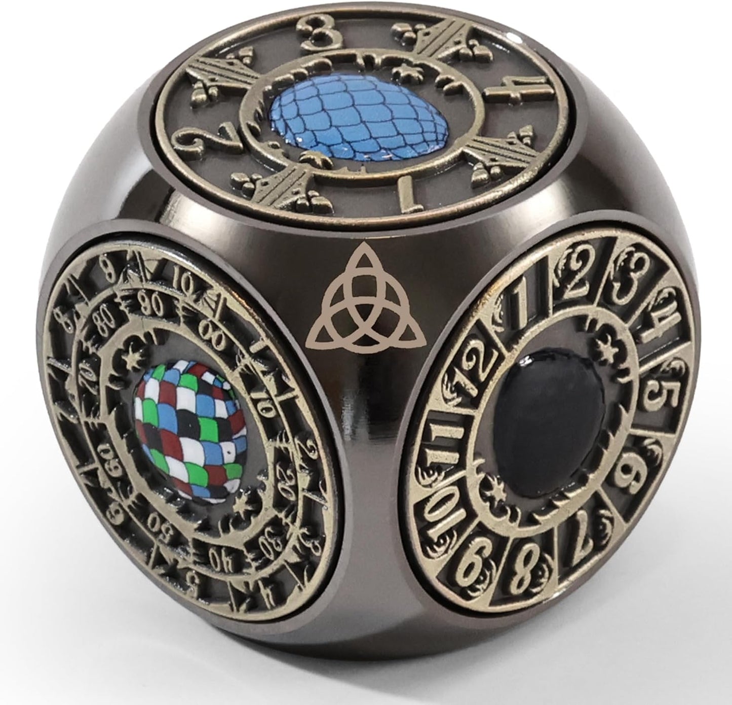 Metal DND Spinner Dice - 7 in 1 D&D Dice for RPG Games