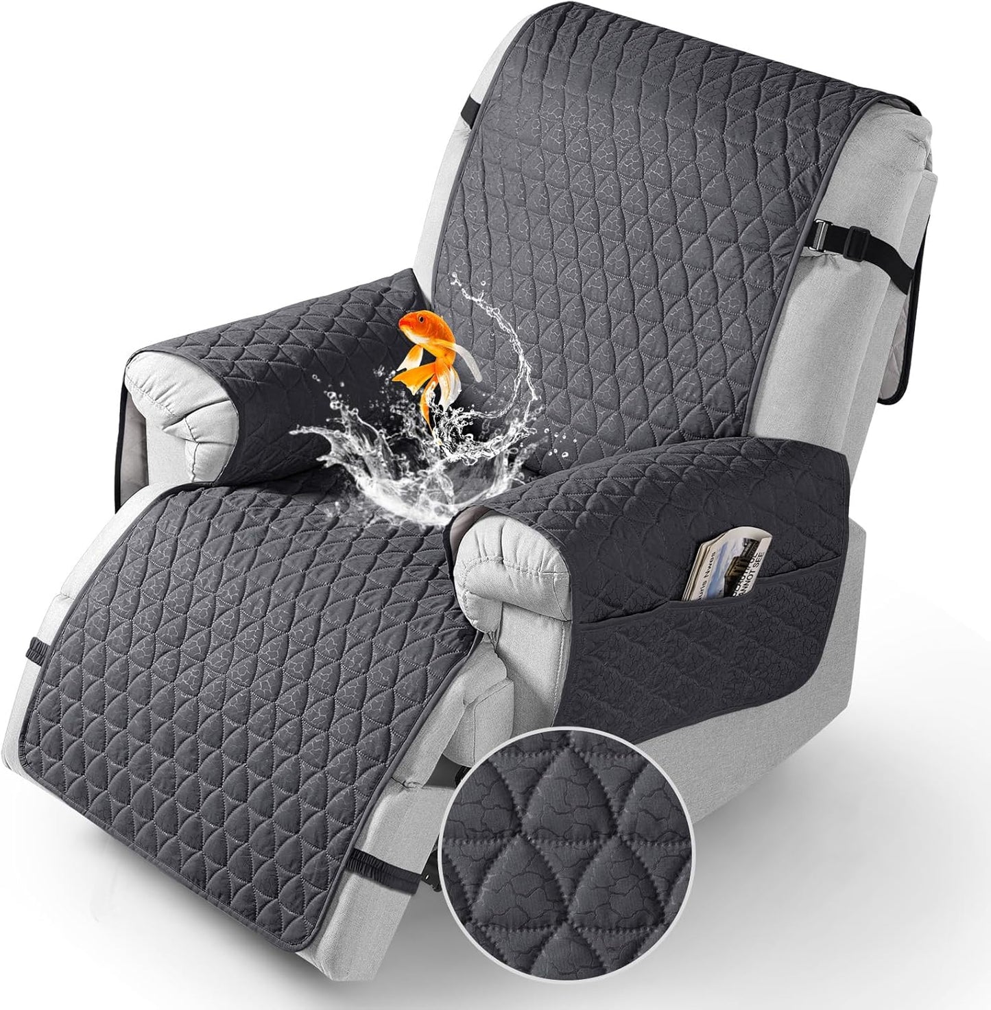Waterproof Recliner Cover with Non-Slip Granule for Comfort