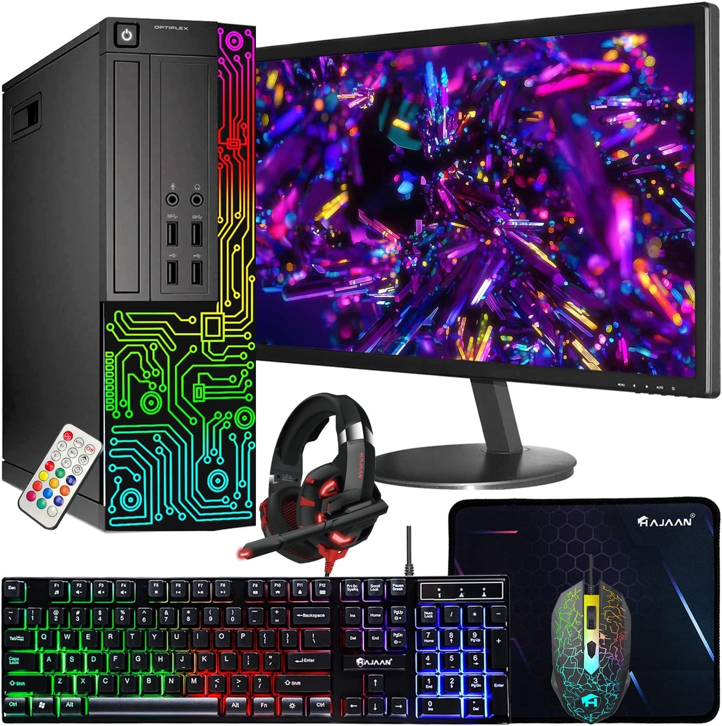 Dell OptiPlex Desktop Bundle: Fast Intel i5, 16GB RAM, 512GB SSD