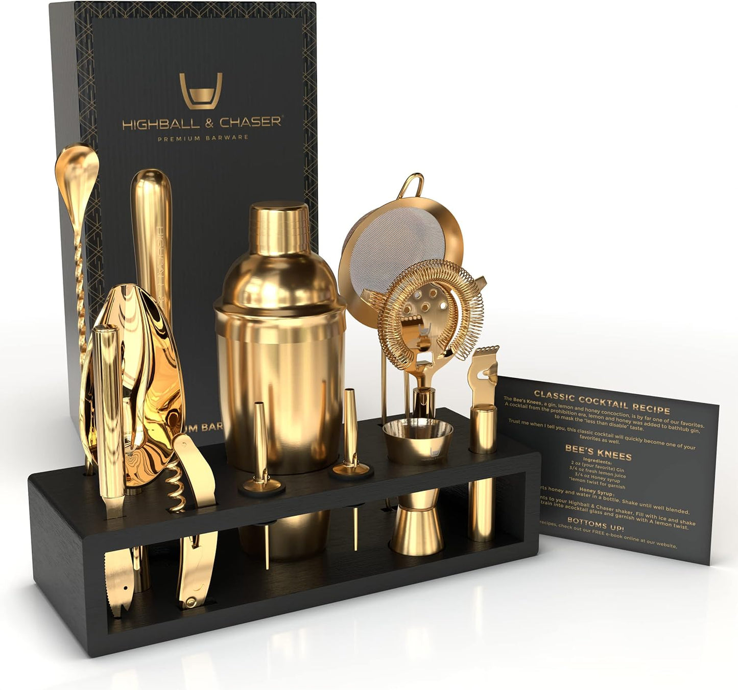 Rustproof Stainless Steel Cocktail Shaker Set