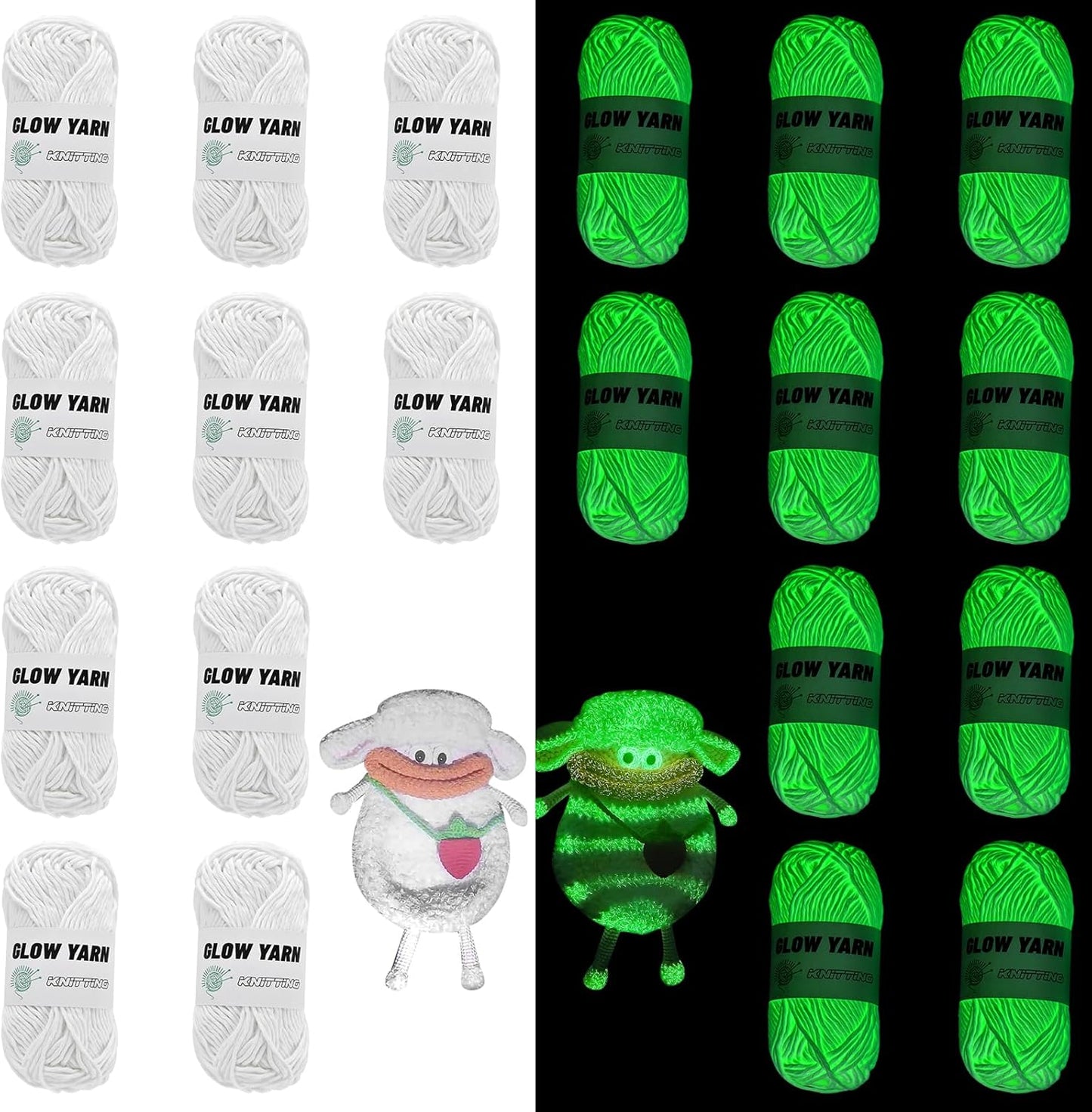 Glow in The Dark Yarn for Crocheting - Perfect for DIY Crafts