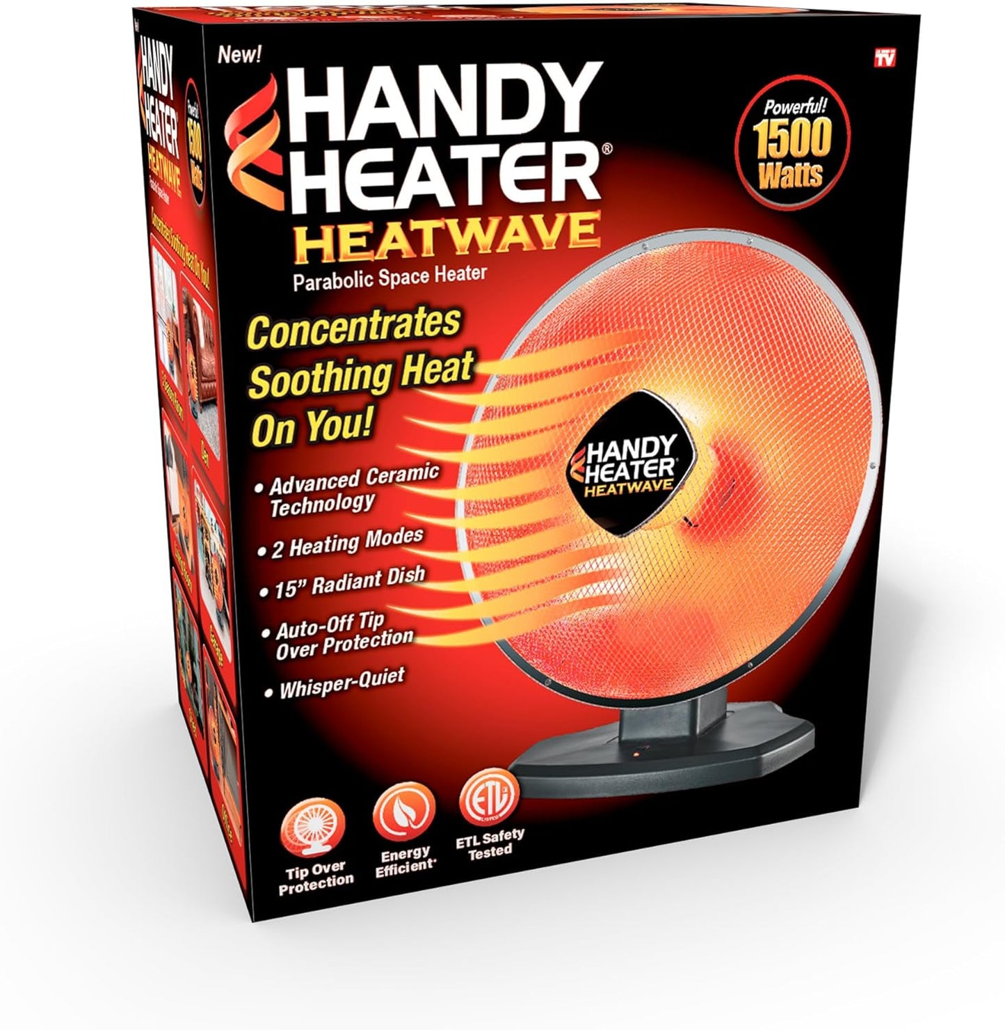 Ontel Handy Heater: 1500W Fast Heat!