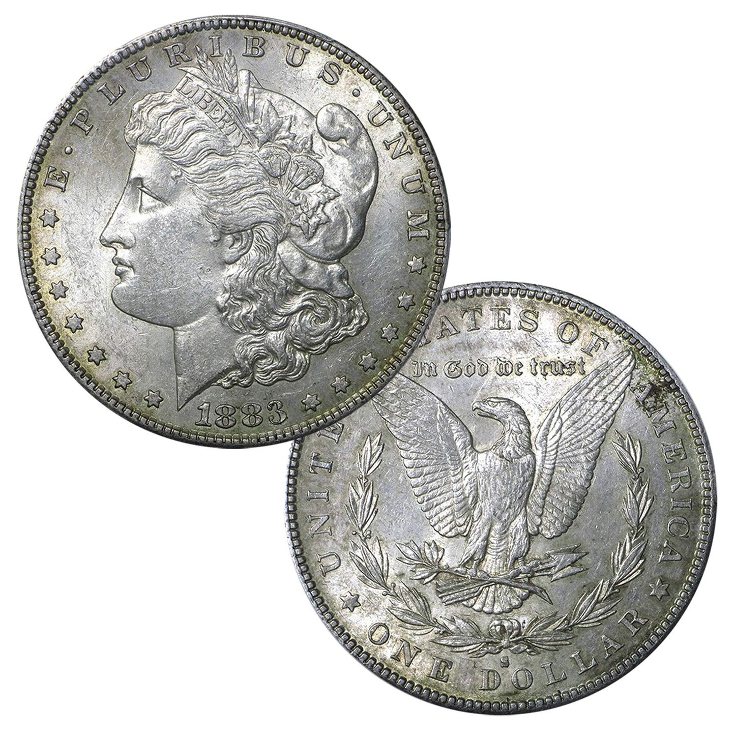 USA 1878-1904 Morgan Dollar 90% Silver Coin - AU Quality