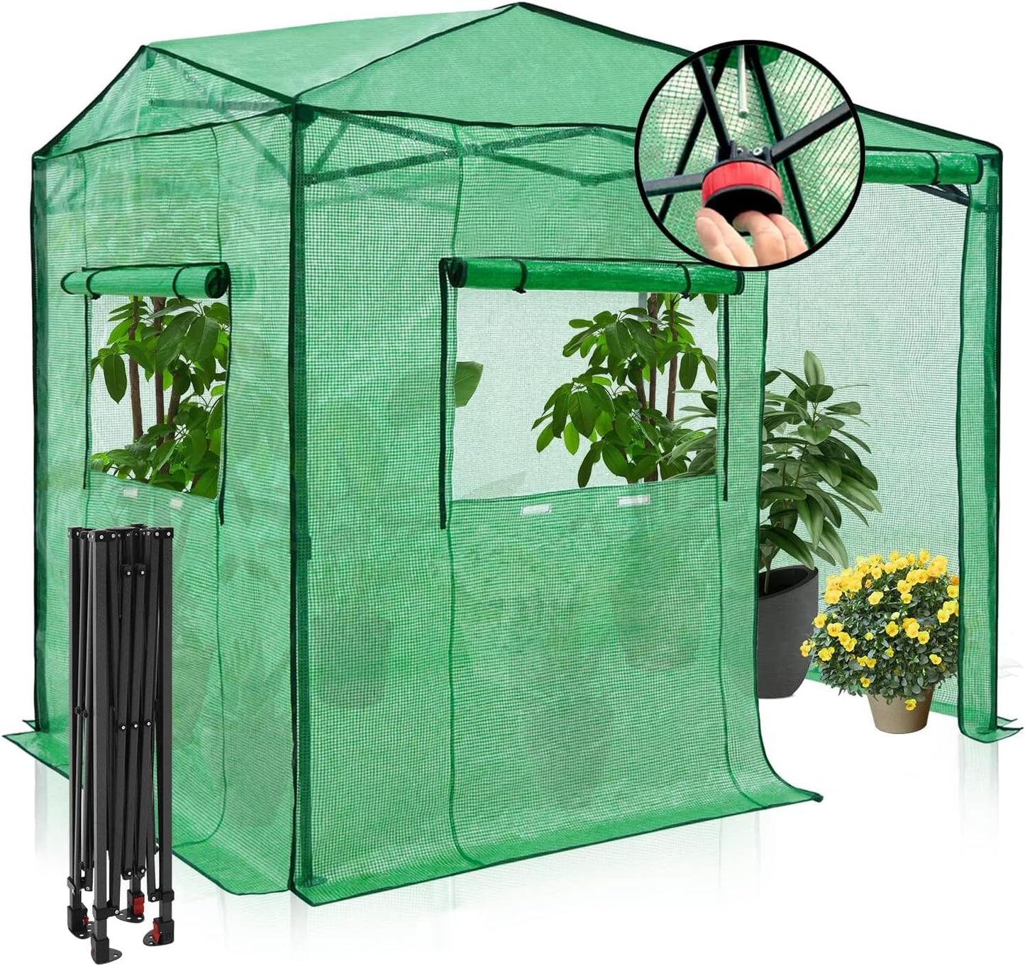 EAGLE PEAK Instant Pop-up Greenhouse for Indoor Outdoor Gardening