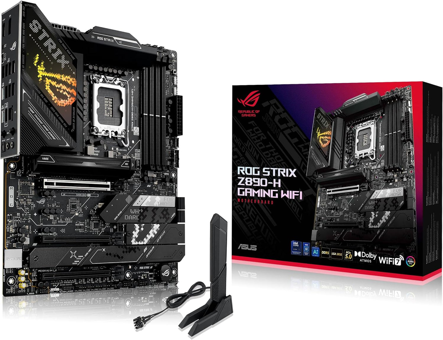 ASUS ROG Strix Z890-H Gaming Motherboard with Advanced AI Features