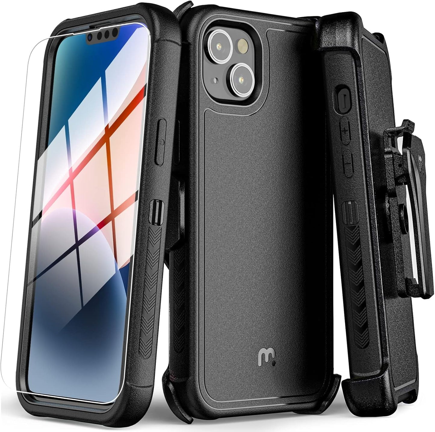 Maverick Series Shockproof Case for iPhone 14 16E - Black