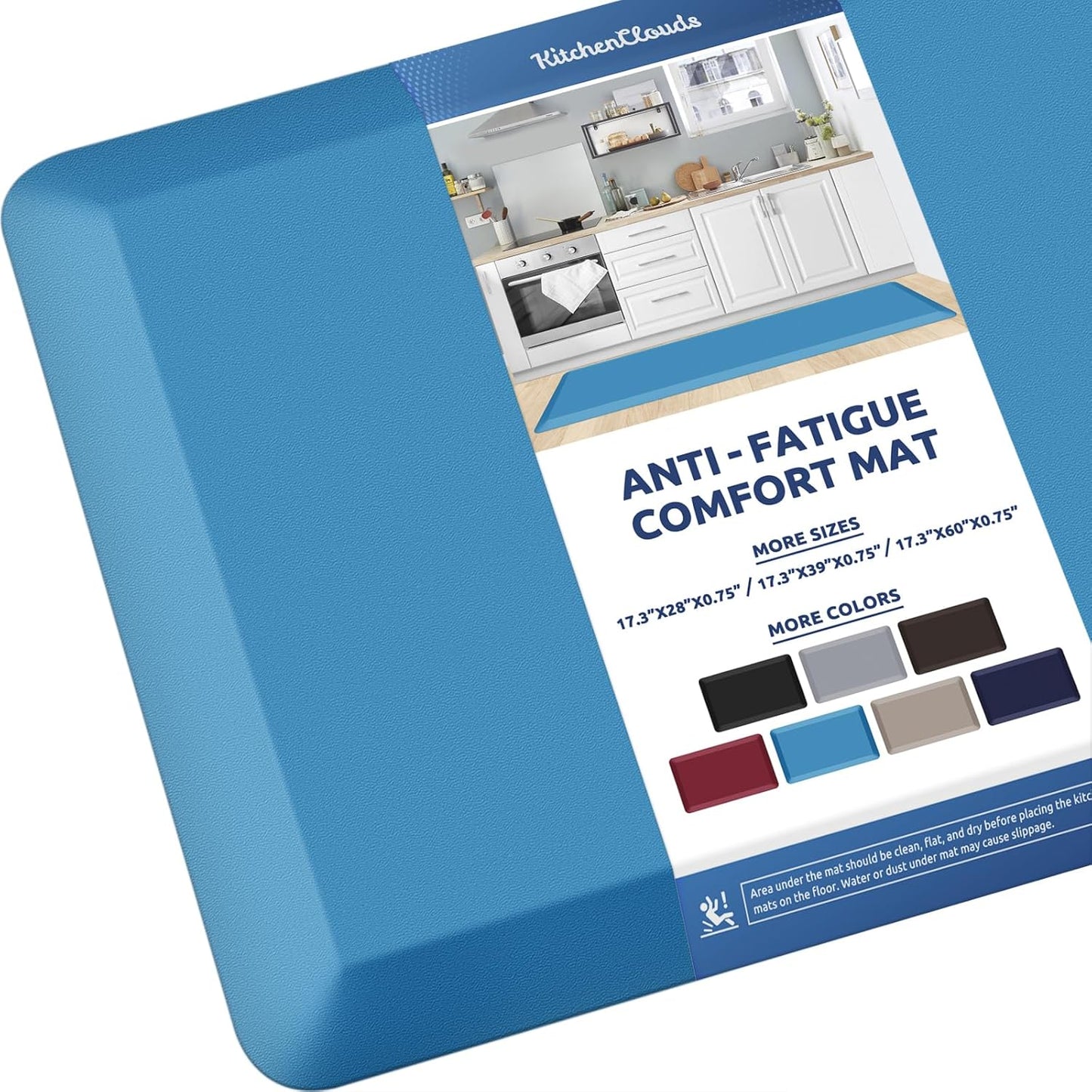 KitchenClouds Cushioned Anti Fatigue Kitchen Mat for Comfort