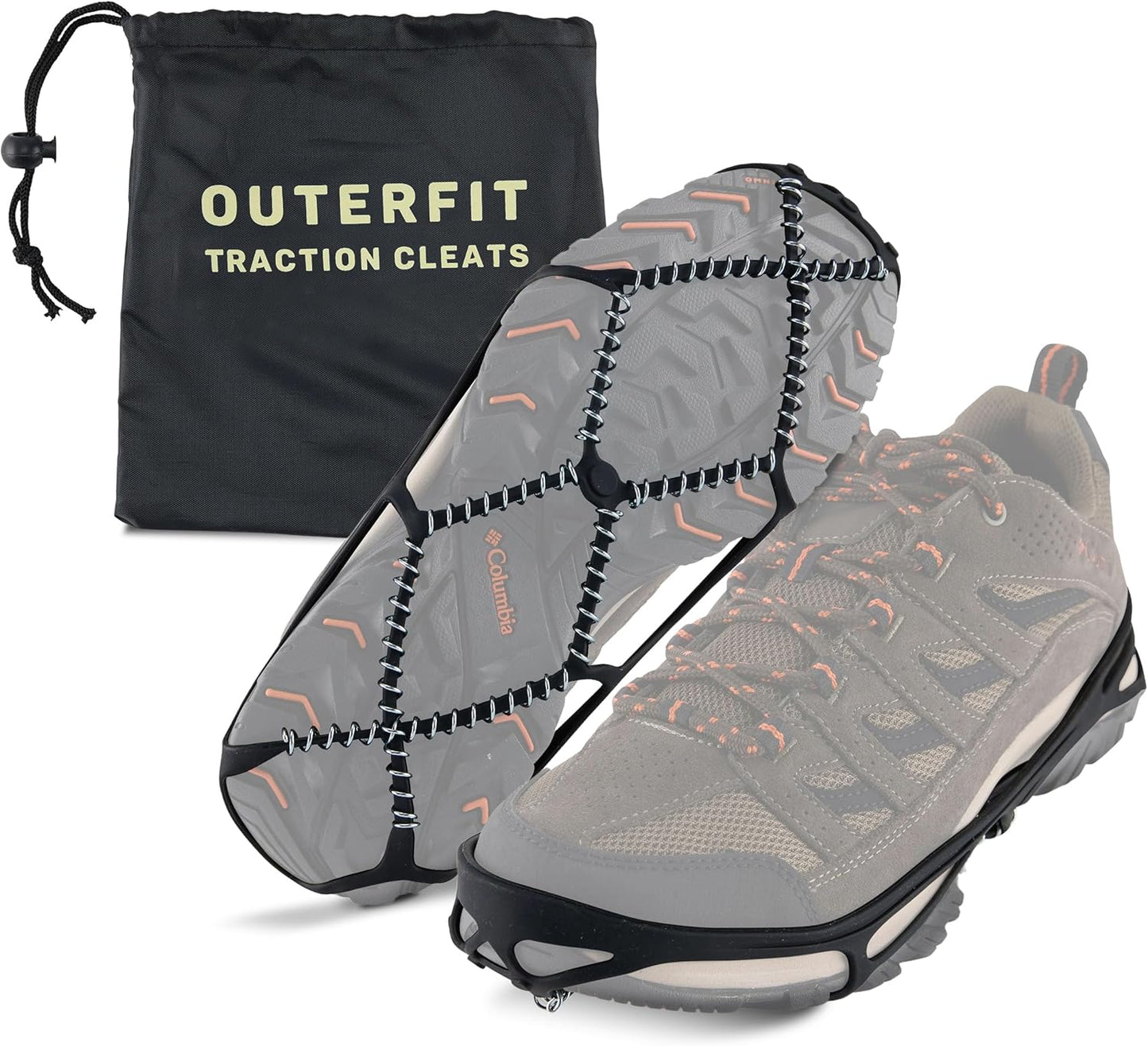 Outerfit Ice Cleats - Non-Slip Shoe Spikes