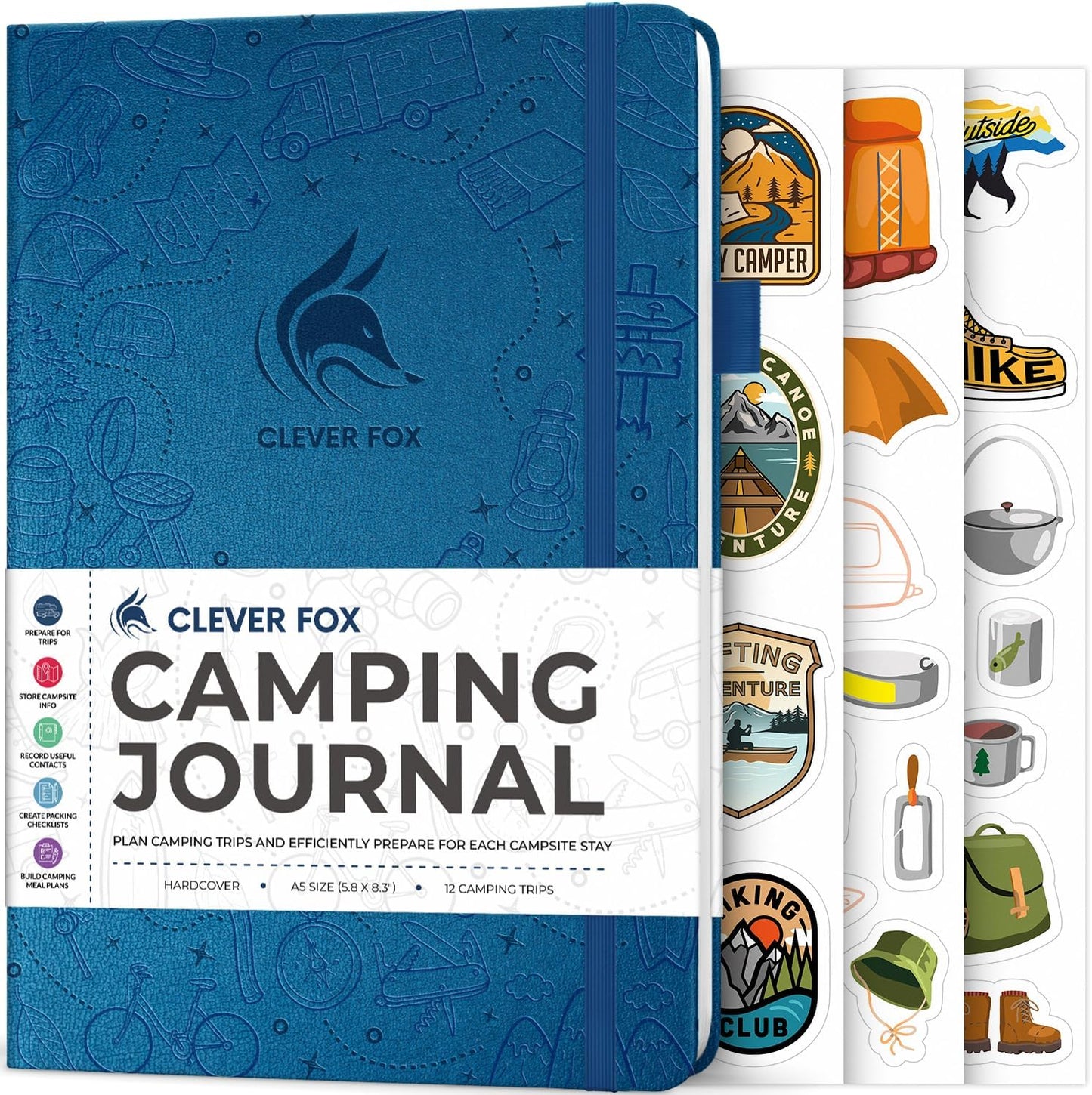 Clever Fox Camping Journal: Plan & Capture 12 Trips