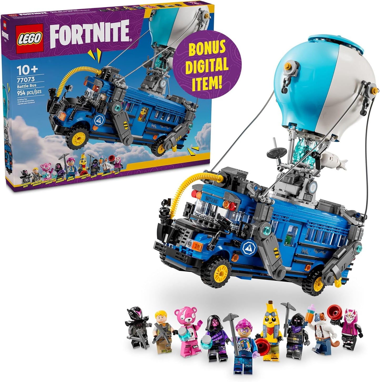 LEGO Fortnite Battle Bus Collectible Toy for Kids Ages 10