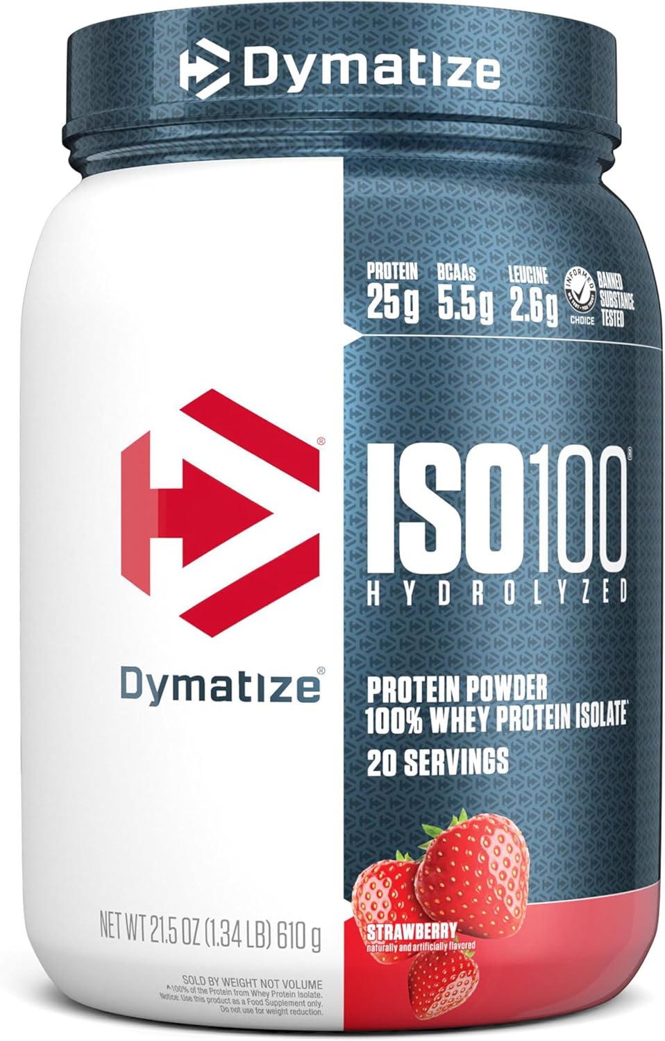 Dymatize ISO100 Whey Protein Powder Isolate for Muscle Growth