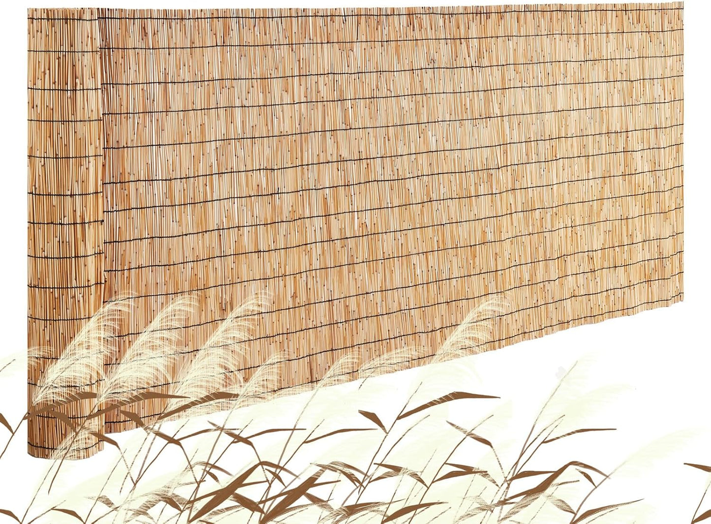 Natural Reed Fencing for Outdoor Privacy and Decoration