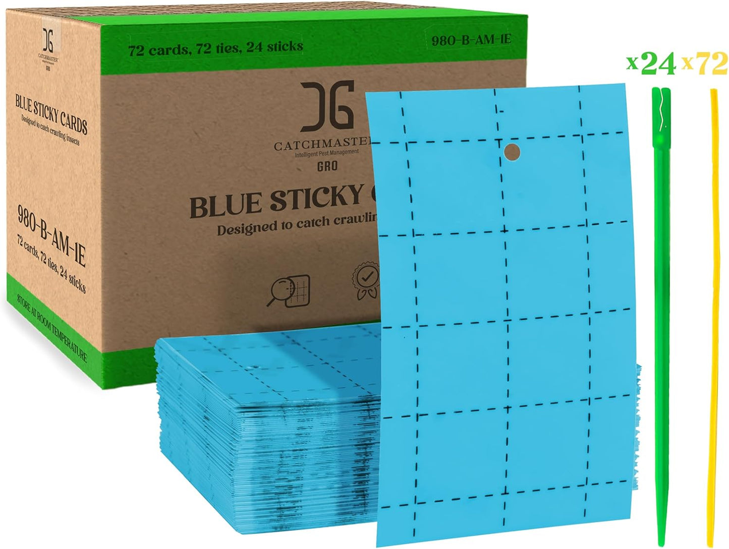 Catchmaster Blue Sticky Trap 72PK for Effective Pest Control