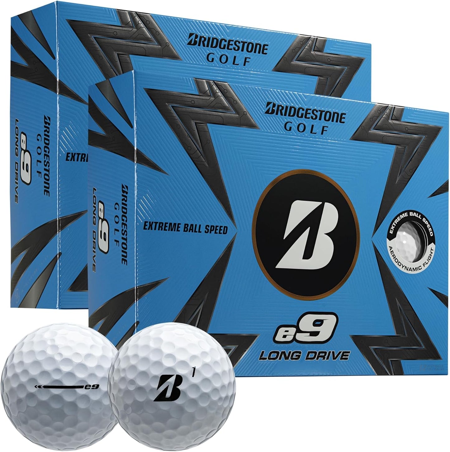 Bridgestone Golf e9 Contact Golf Balls for Extreme Distance