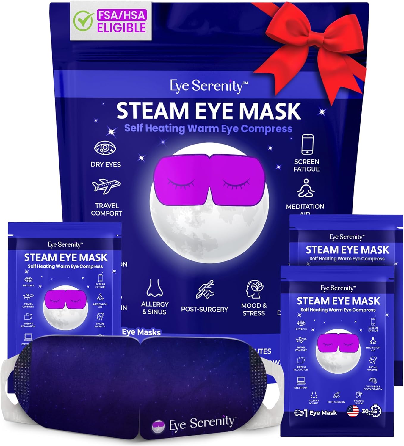 Steam Eye Mask for Dry Eye Relief and Relaxation Experience