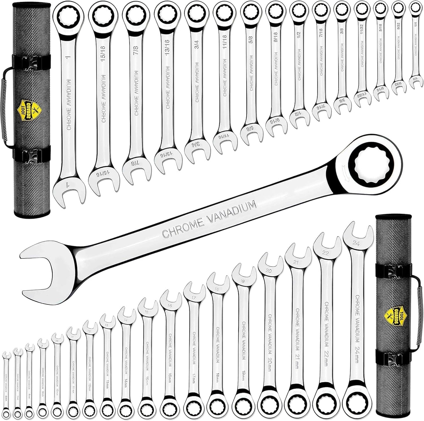 TOOLGUARDS Complete Ratcheting Wrench Set for Every Mechanic