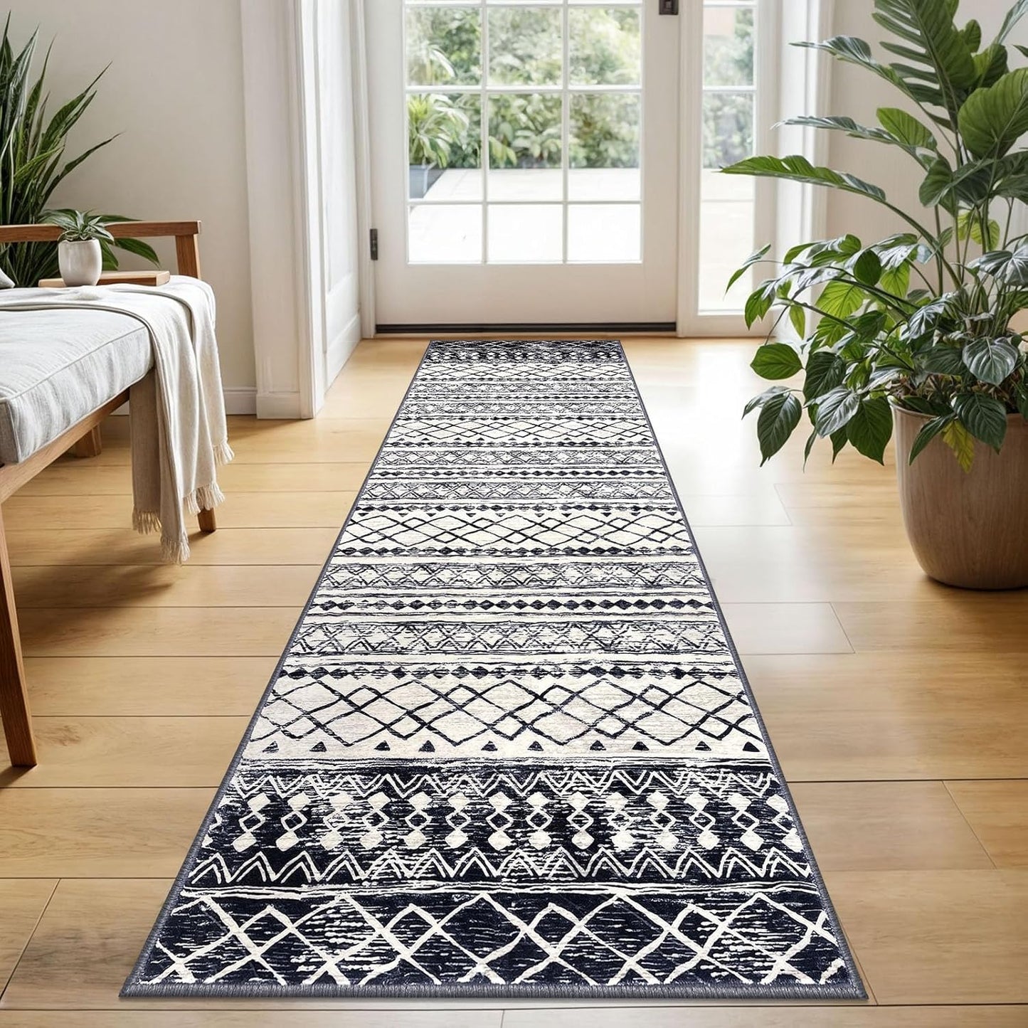 KUTA Moroccan Washable Runner Rugs 2x5 for Cozy Spaces