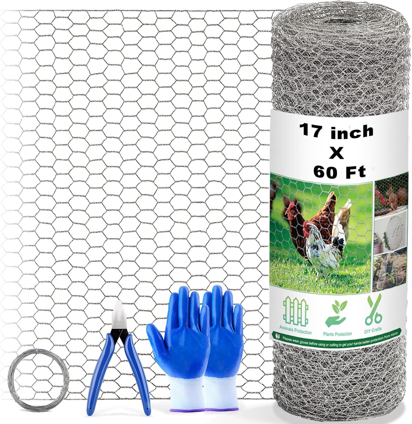 Chicken Wire Fencing Mesh for Crafts and Poultry Protection