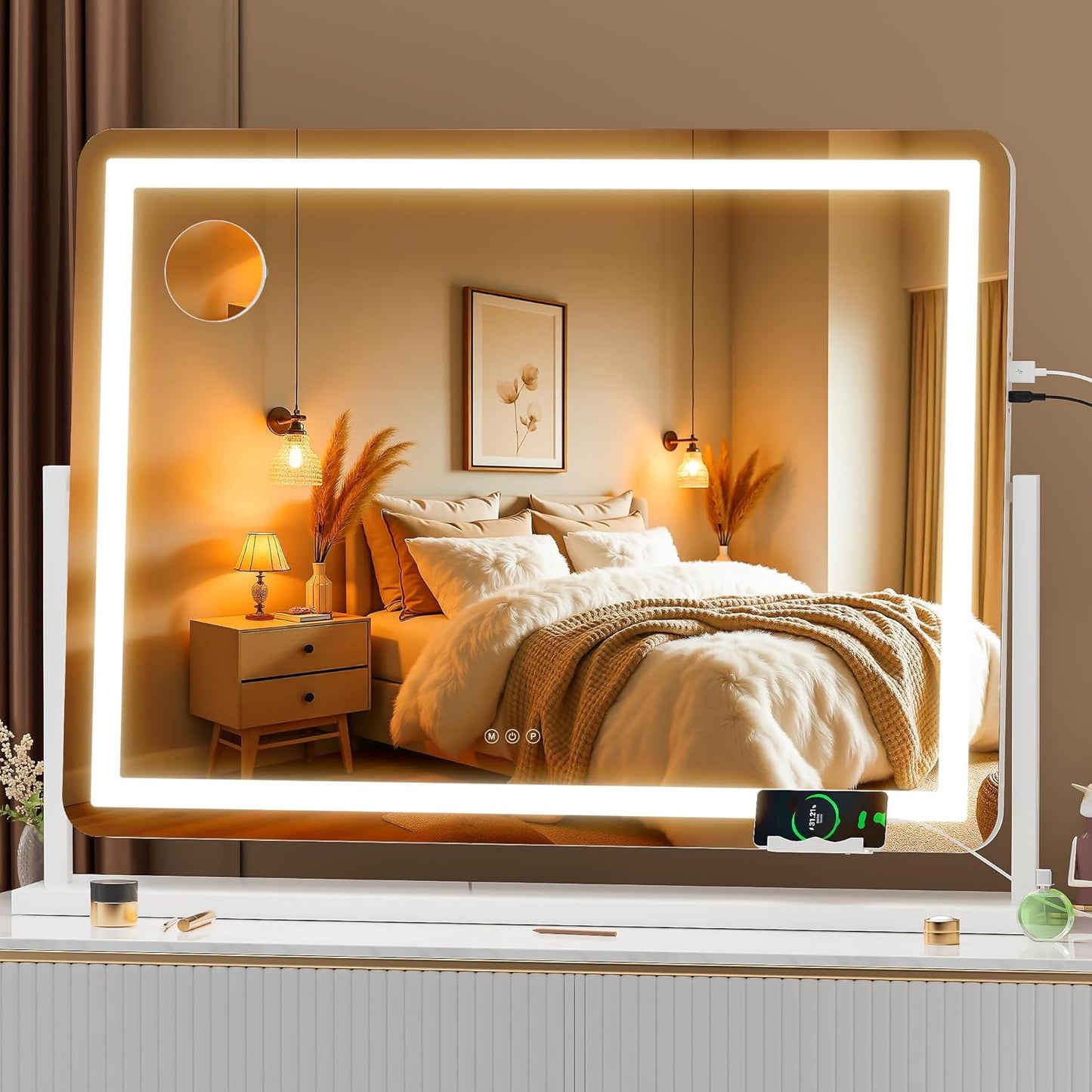 Hasipu Vanity Mirror with Lights for Perfect Makeup Every Time