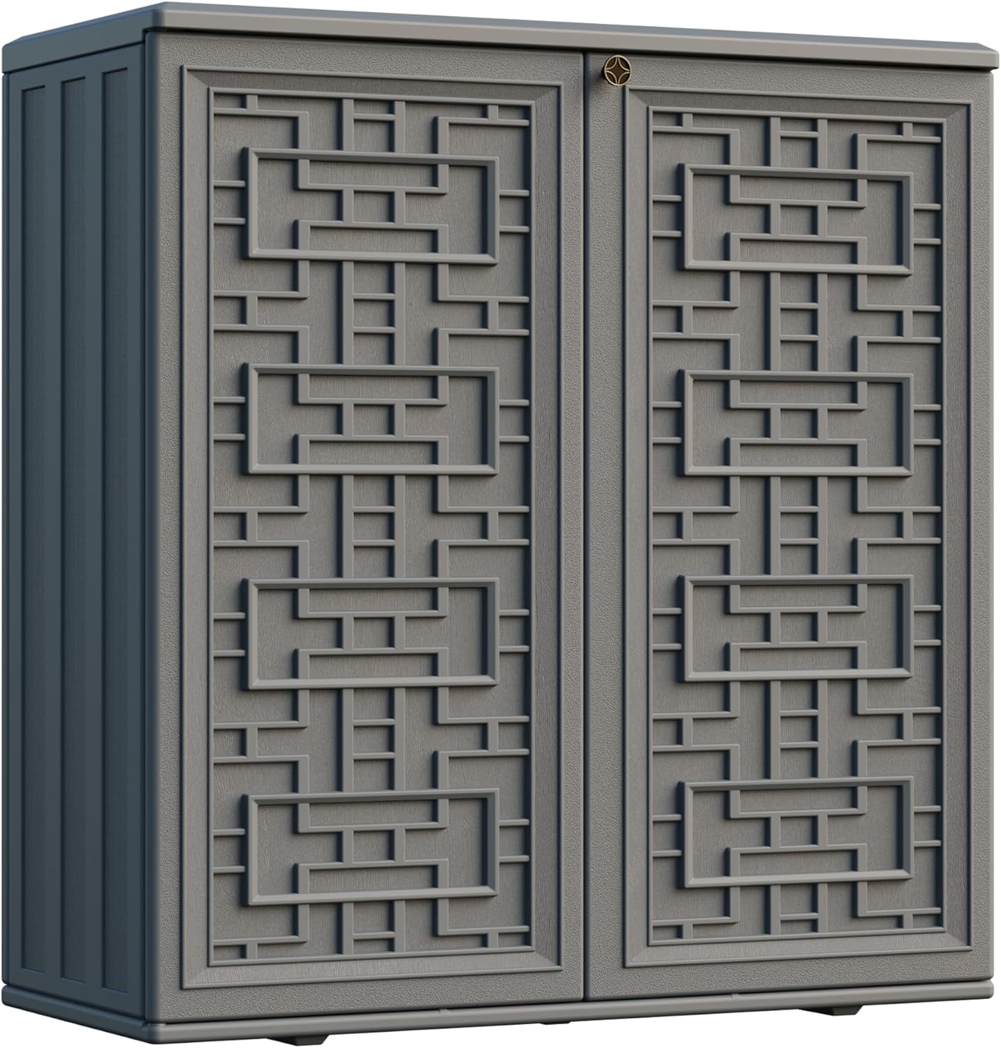 Indoor Outdoor Storage Cabinet Waterproof for Patio and Garden