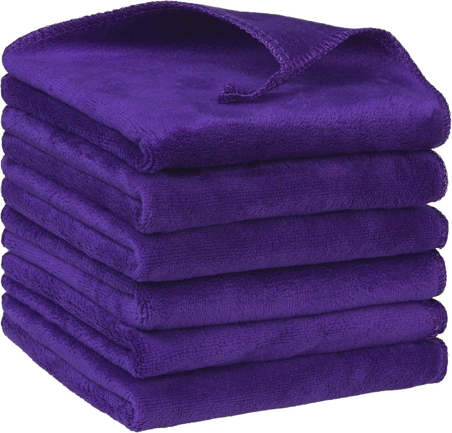uxcell Microfiber Kitchen Towels 6 Pack - Absorbent Dish Cloths for Easy Chores