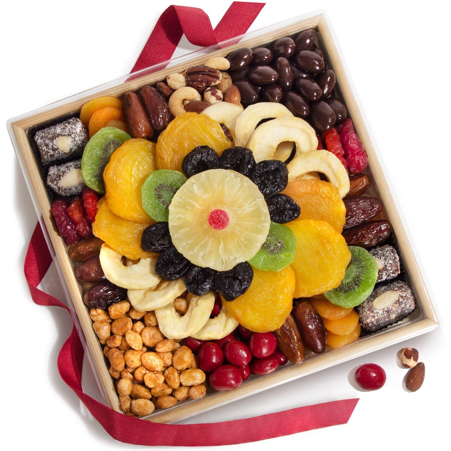Festive Holiday Dried Fruit, Nuts & Chocolates Gift Tray Review