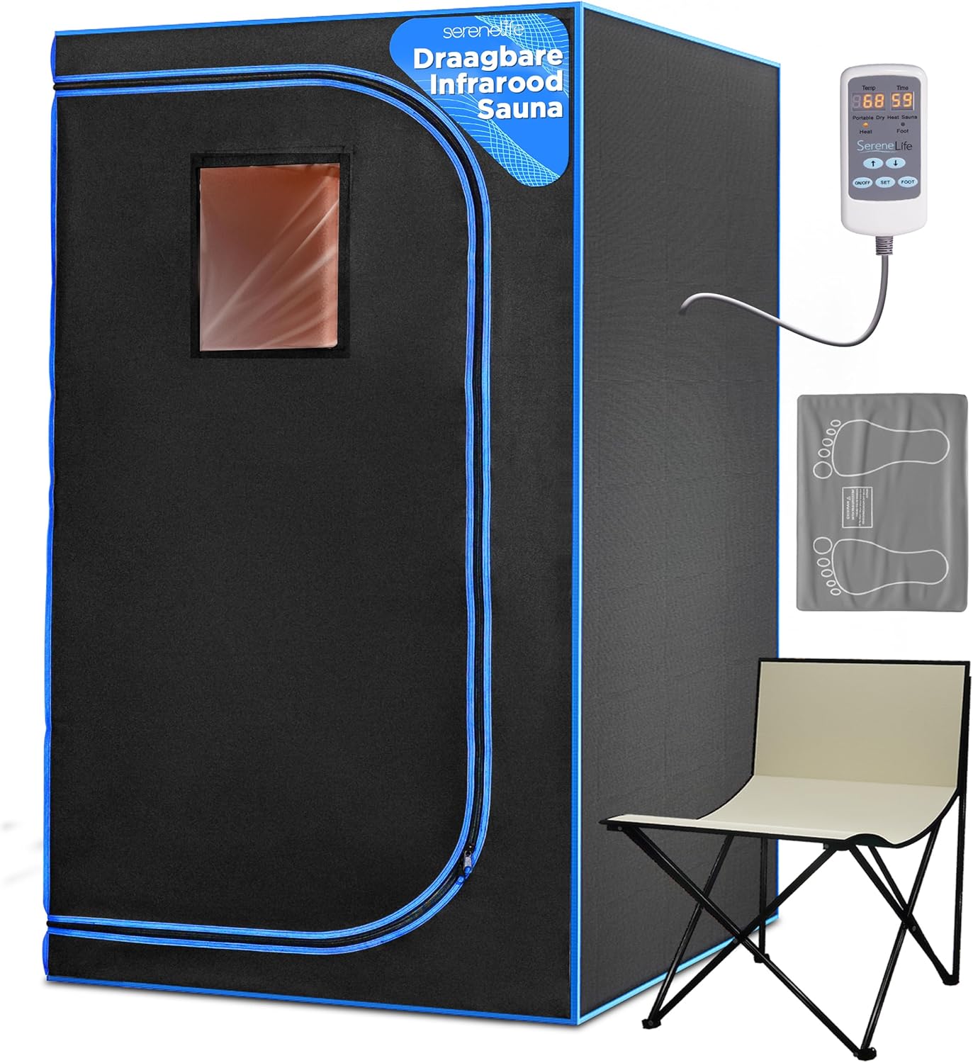 SereneLife Portable Infrared Sauna Box for Home Relaxation