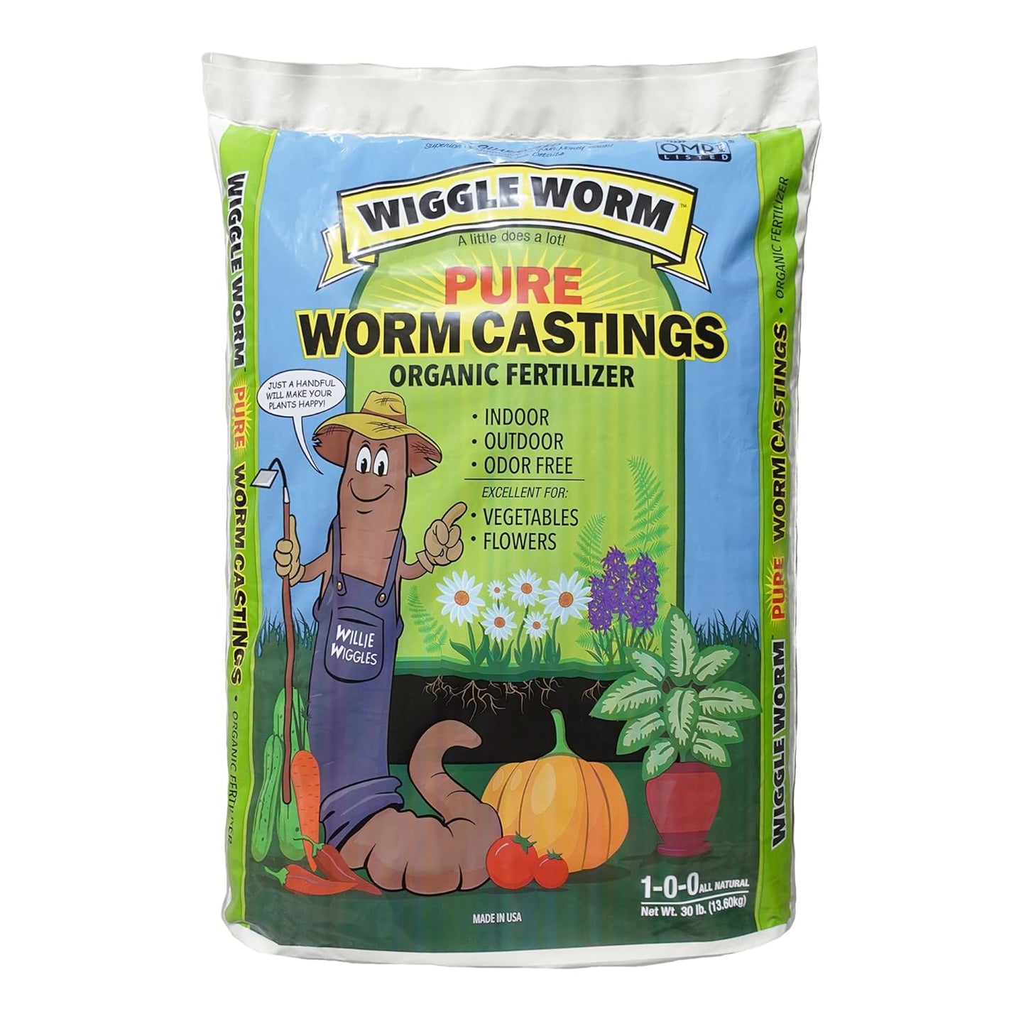 100% Pure Organic Worm Castings Fertilizer for Healthy Plants