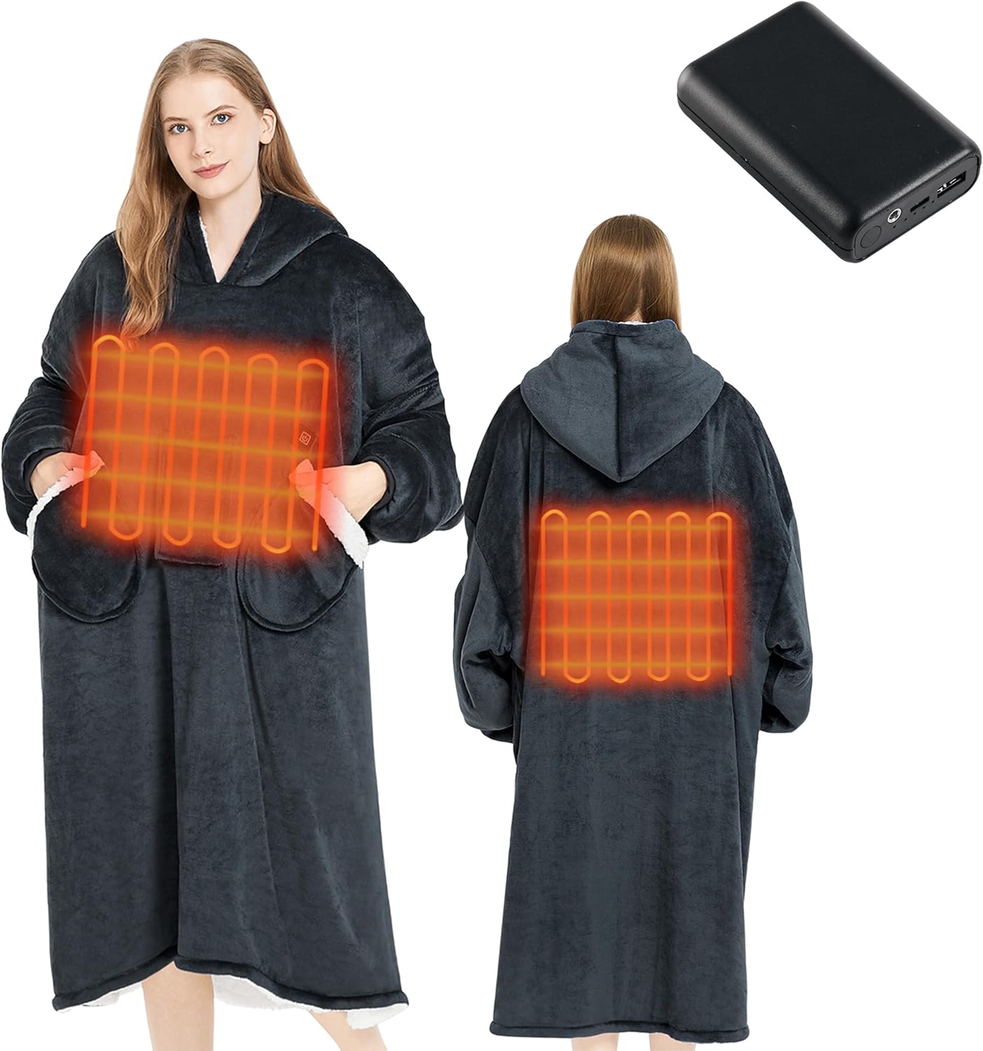 Homemate Heated Wearable Blanket Hoodie for Ultimate Comfort