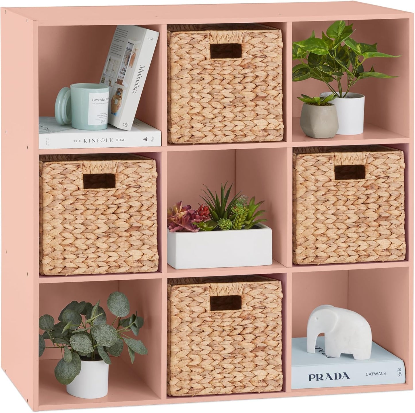 Kids Bookcase 9-Cube Storage Organizer for Toys and Books