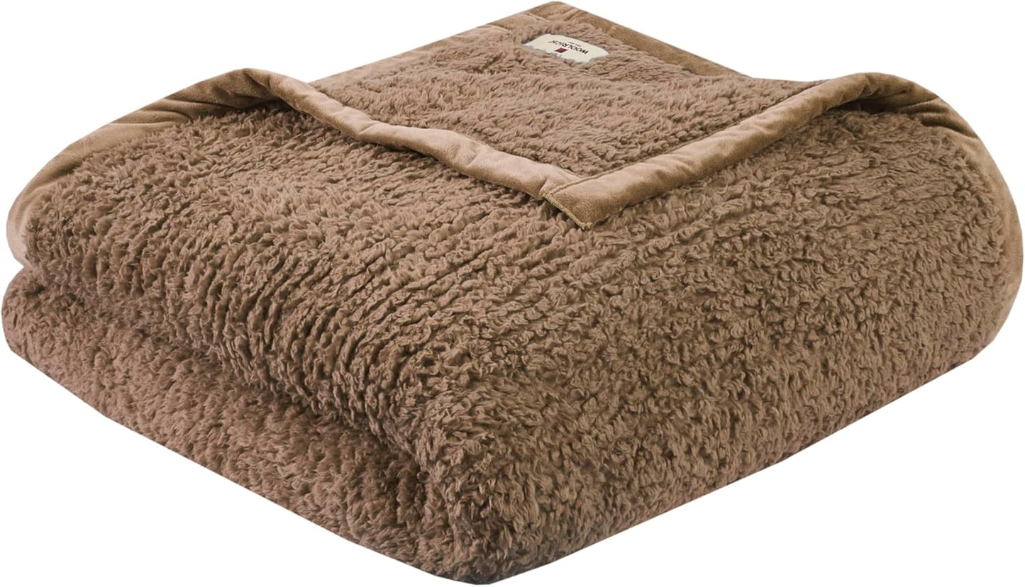 Woolrich Burlington Berber Blanket for Cozy All Season Comfort