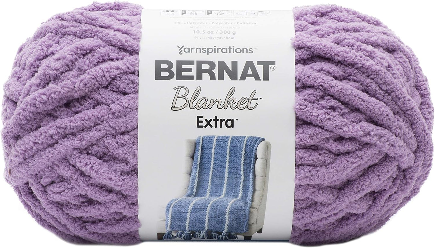 Bernat Blanket Extra Yarn in Gray Orchid for Cozy Projects