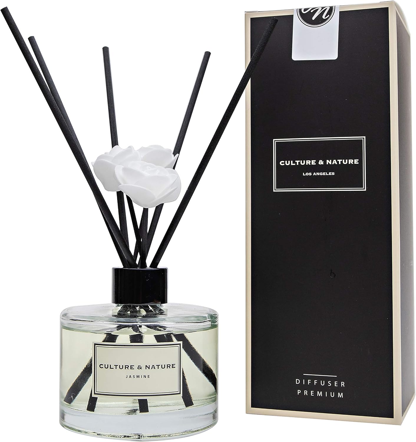 Jasmine Scented Reed Diffuser Set for Elegant Home Fragrance