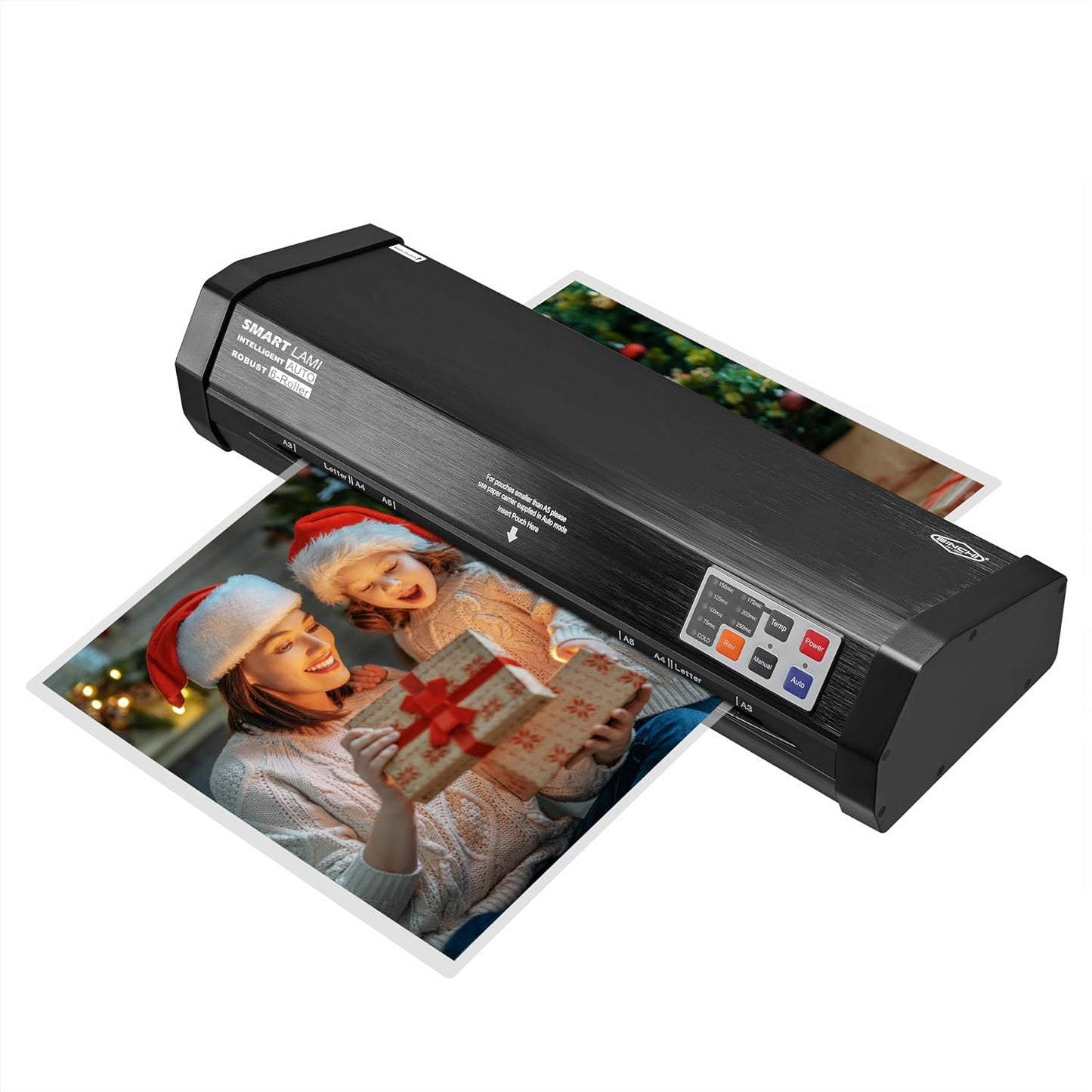 Fast Warm-up 6-Roller Laminator: Never-Jam, Heavy Duty 13-inch
