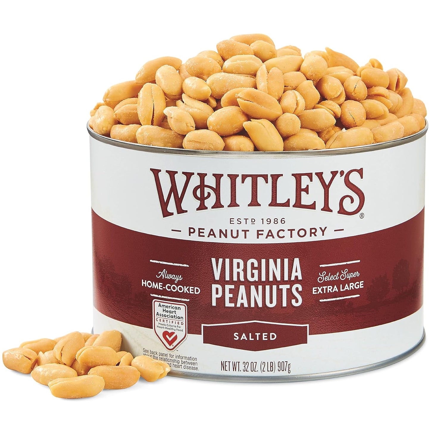 Whitleys Salted Virginia Peanuts - Super Extra Large Treats