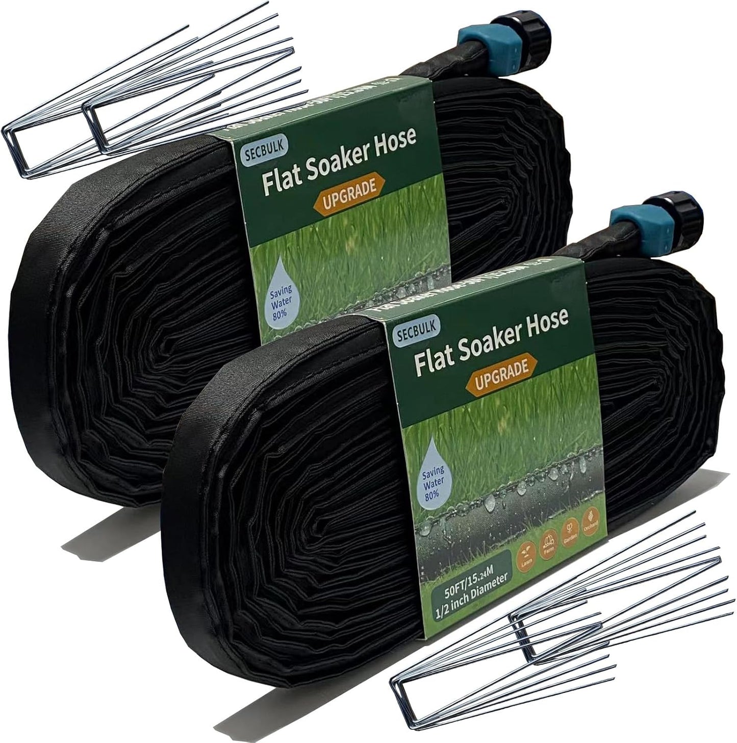 2025 Flat Soaker Hose 100 ft for Efficient Garden Irrigation
