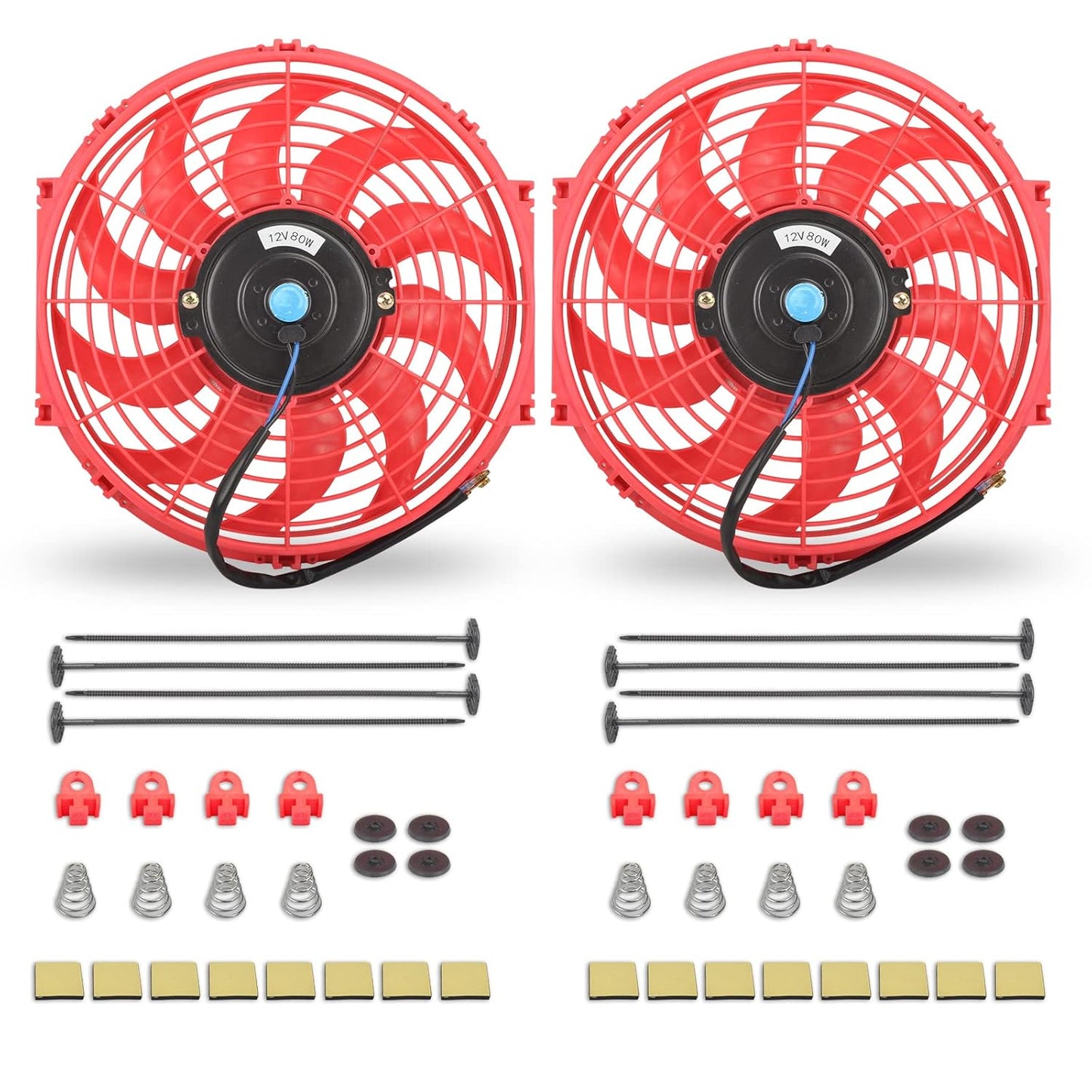 12 Inch Universal Slim Fan Push Pull Electric Radiator Cooling Kit