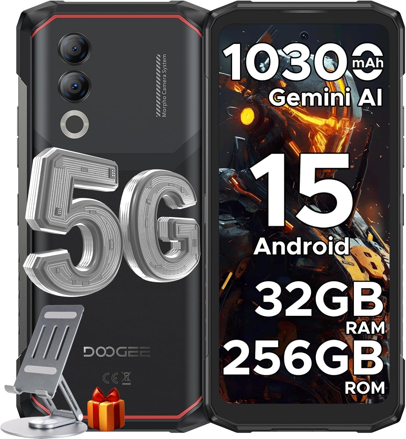 DOOGEE Blade 20 Turbo Rugged Phone with 10300mAh Battery