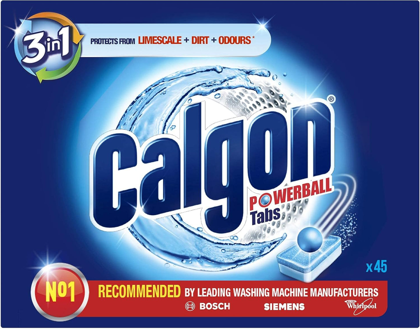 Calgon Tablets 3-In-1 Water Softener for Cleaner Laundry