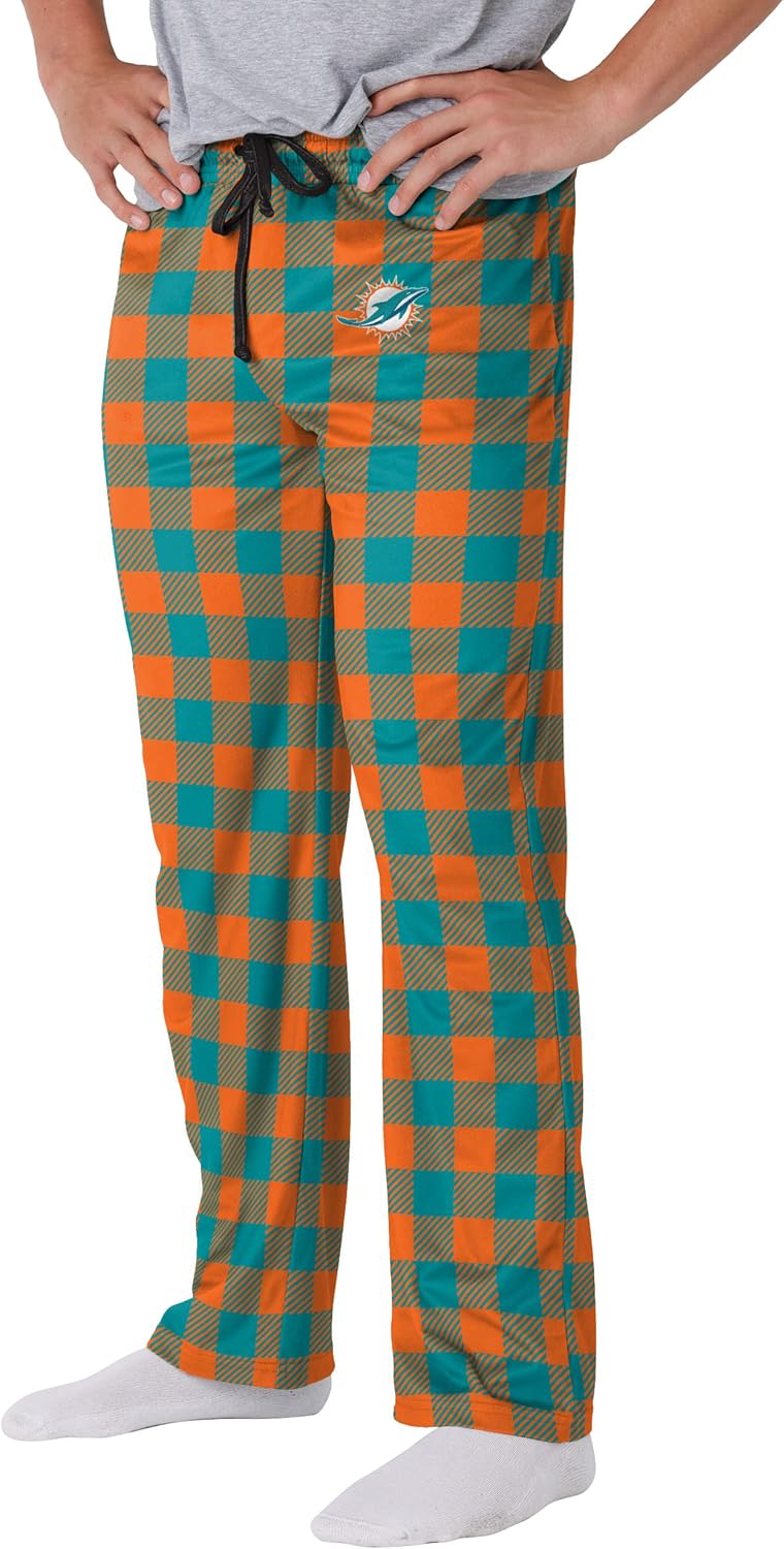 FOCO Men's NFL Team Logo Buffalo Check Lounge Pants for Comfort