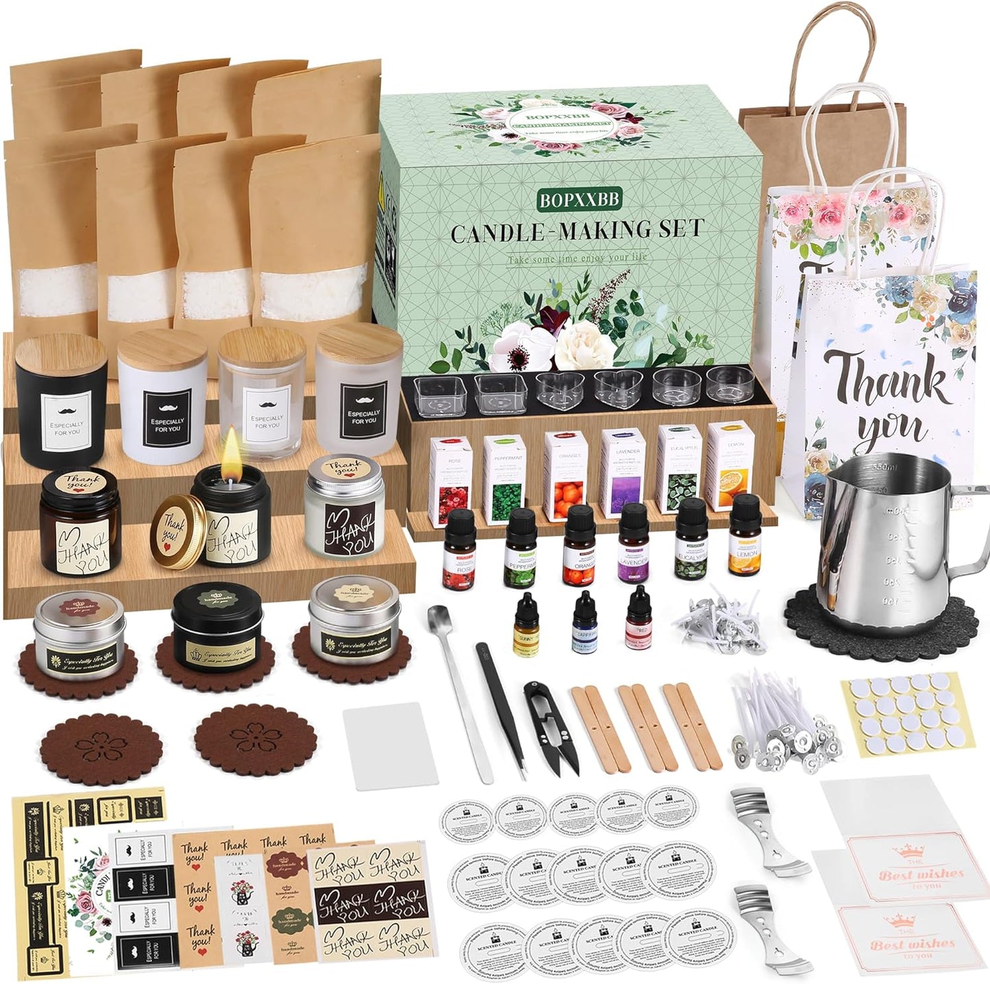 DOPXXBB Complete Candle Making Kit for DIY Candle Enthusiasts