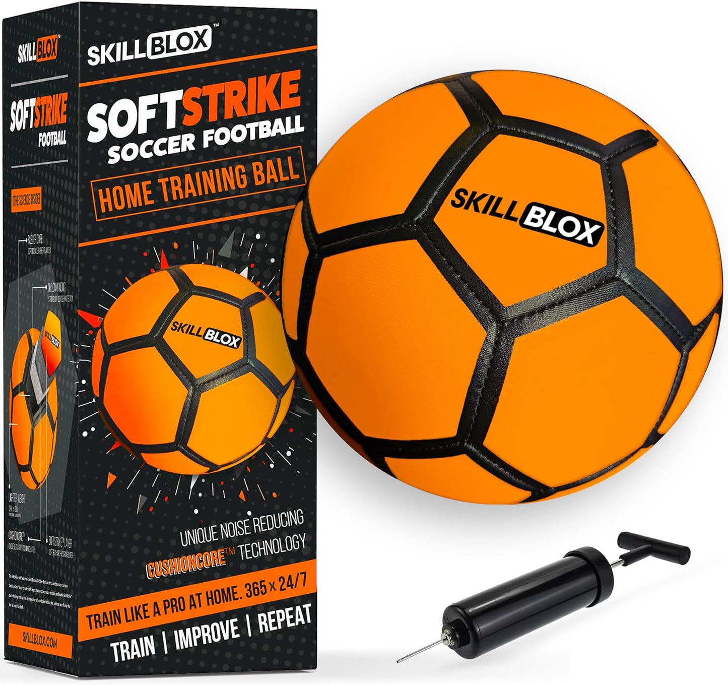 SoftStrike Indoor Skills Training Soccer Ball for All Ages