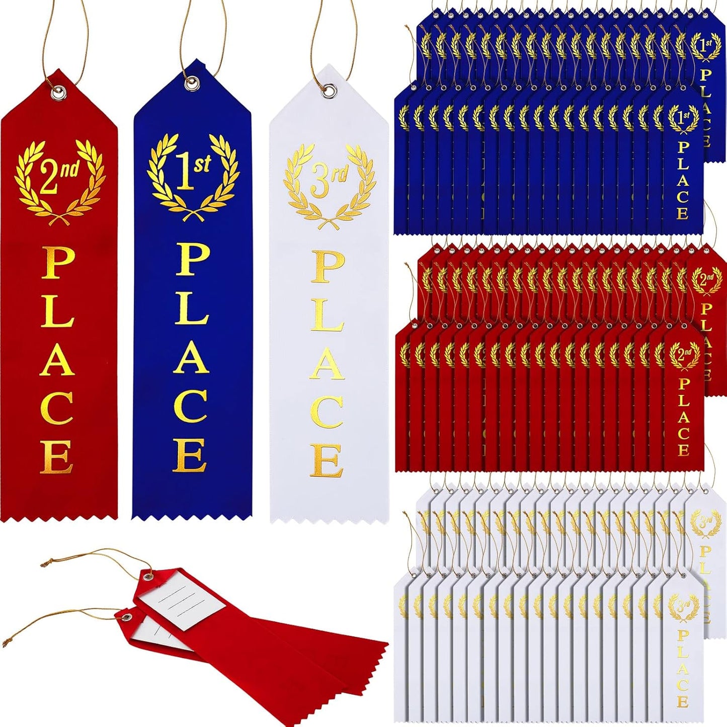 Outus 300 Pieces Award Ribbons for Sports Events and Competitions