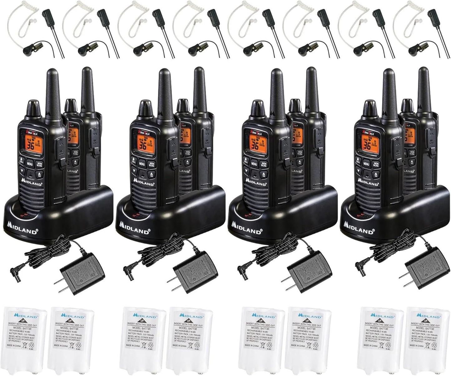 Midland LXT600BBX4 Walkie Talkies for Business - 36 Channels