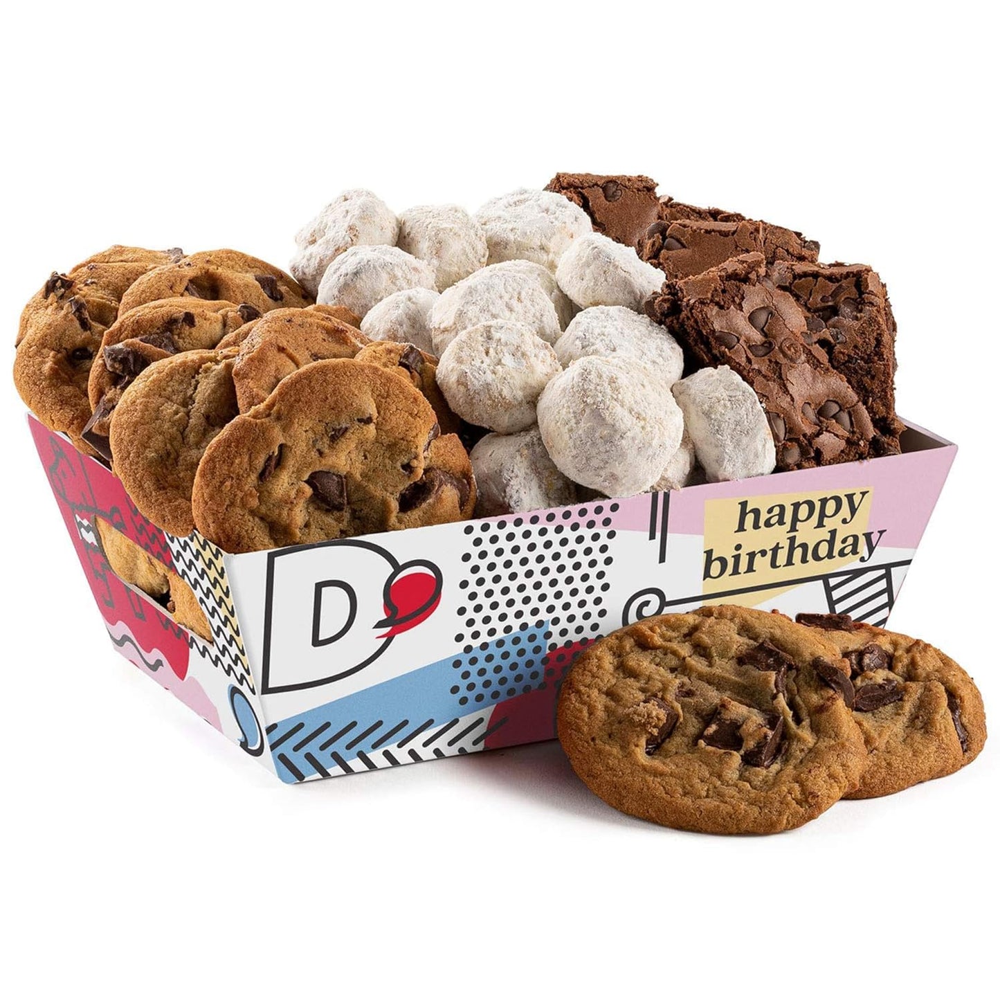 Davids Cookies Happy Birthday Gift Basket - Assorted Treats