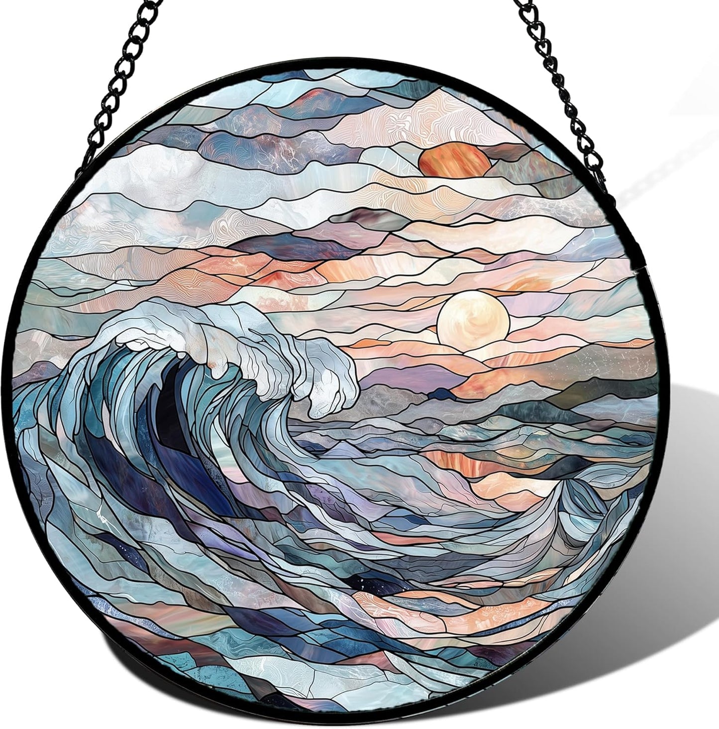 Stained Glass Window Hanging for Home Decor and Gifts
