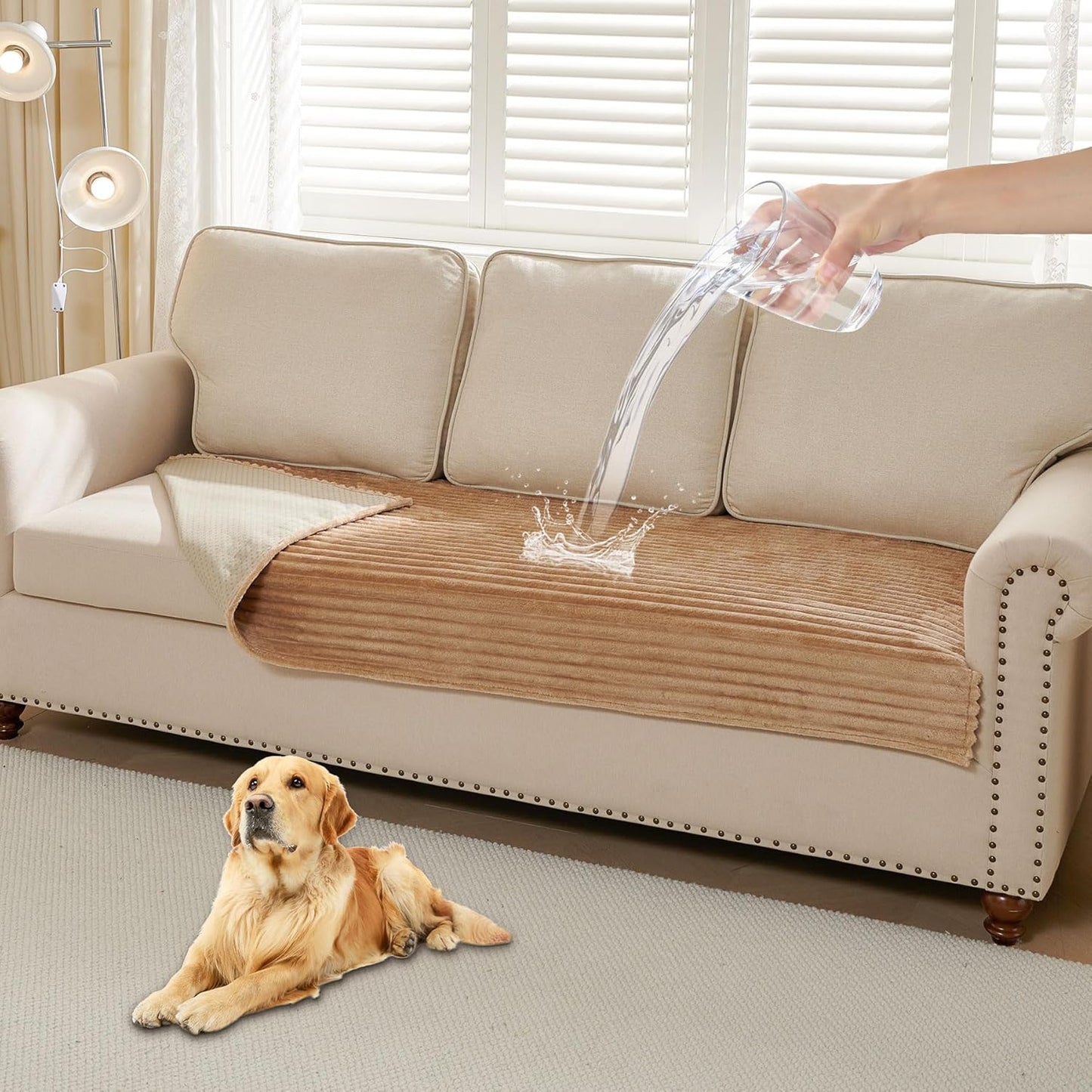 HAOMAIJIA Waterproof Couch Cover for Dogs, Soft & Washable