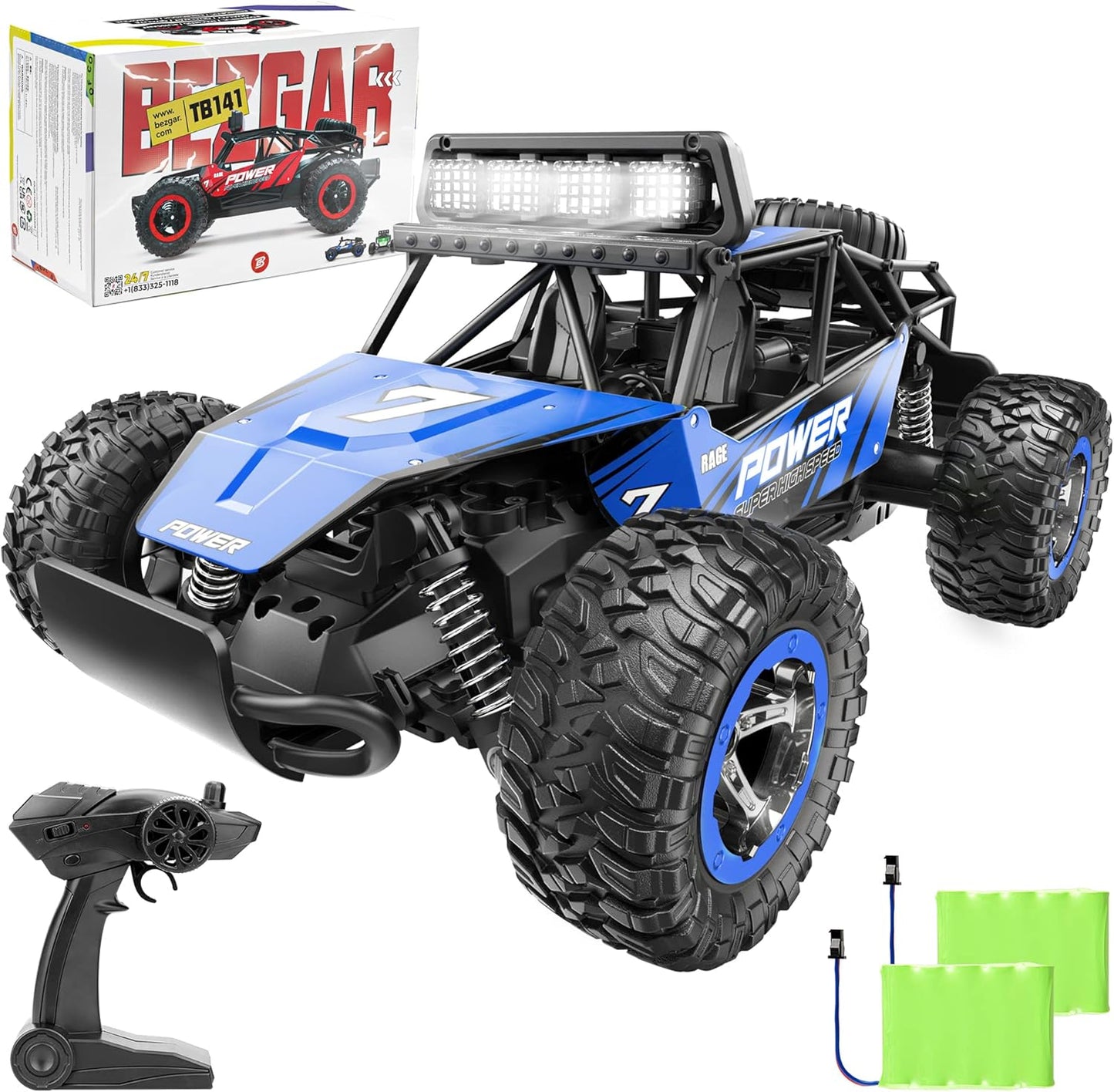 BEZGAR TB141 RC Cars - High Speed Off Road Remote Control Car