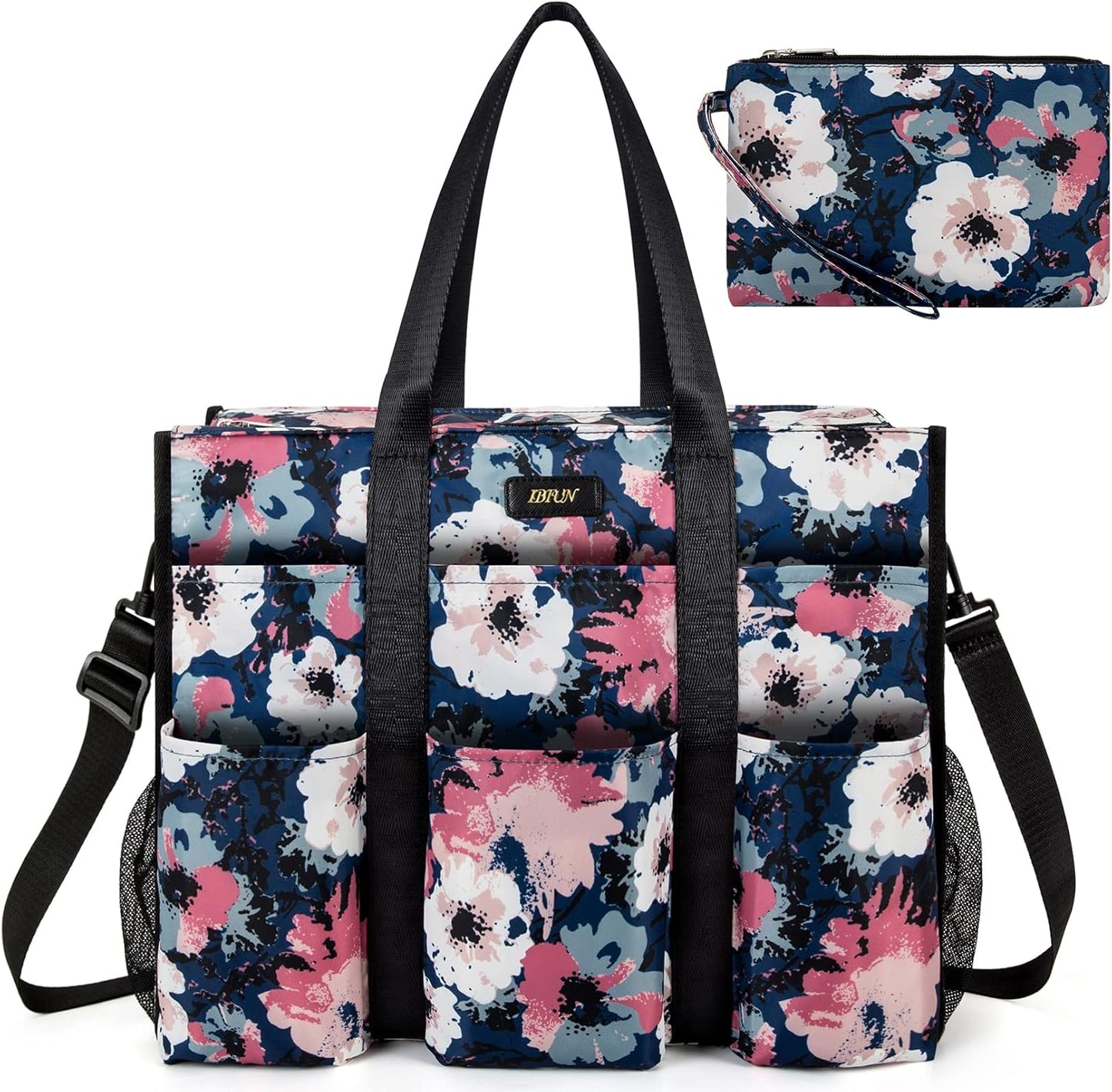 IBFUN Utility Tote Bag with 14/24 Pockets for Teachers