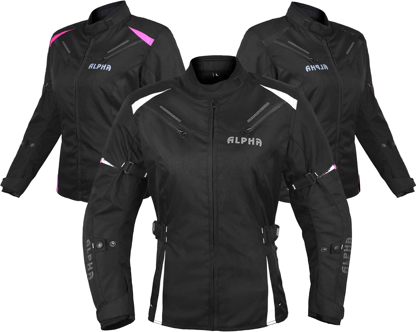 All Season Women Motorcycle Jacket with CE Armour for Safety